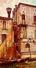 William Logsdail A Venetian Backwater painting
